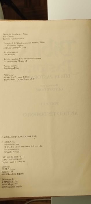 Bíblia Pastoral ilustrada por Gustave Doré 2 volumes