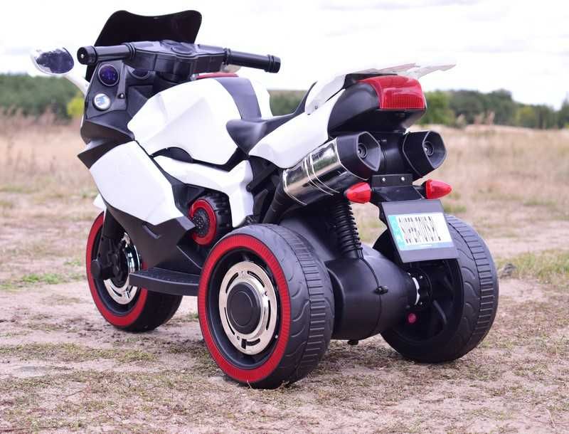 BAWIBUS.PL motorek MOTOR ŚCIGACZ 3 kołowy na akumulator jeździk auto