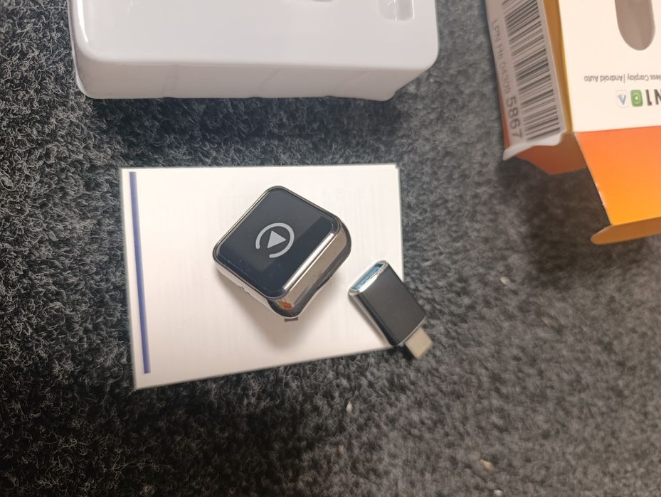 Adapter Bezprzewodowy CarPlay / Android Auto 2w1 | NOWY | USB-C