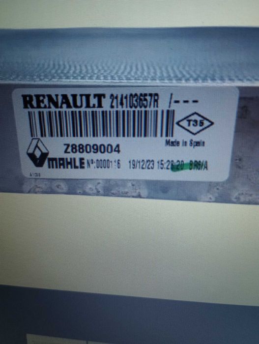 Chłodnica cieczy wody Renault Espace 2,0 DCI Lift 12 r - 14 r