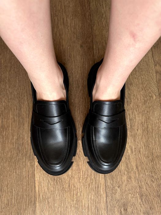 Жіночі черевики, лофери, бренд, шкіряні