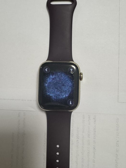 Apple watch 7  45mm aço inox