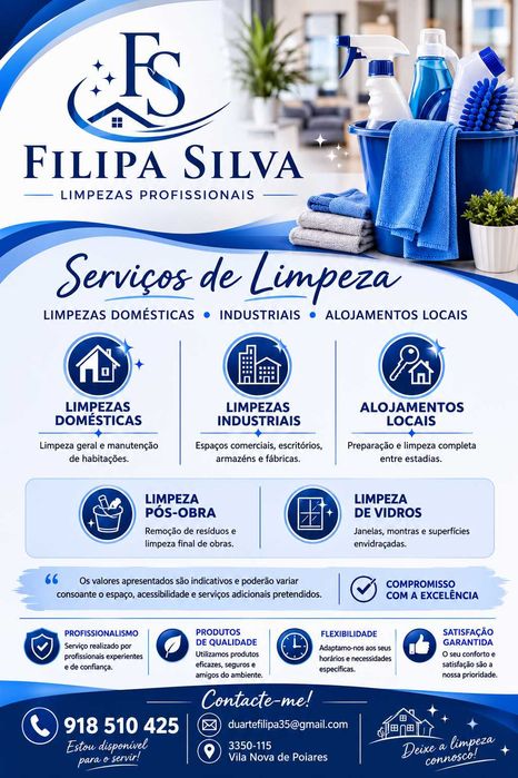 Limpezas pós-obra e doméstica