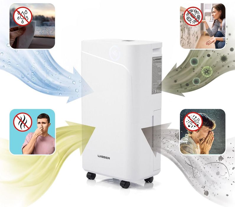 Elektryczny osuszacz powietrza 20 l/24 h do 50 m²