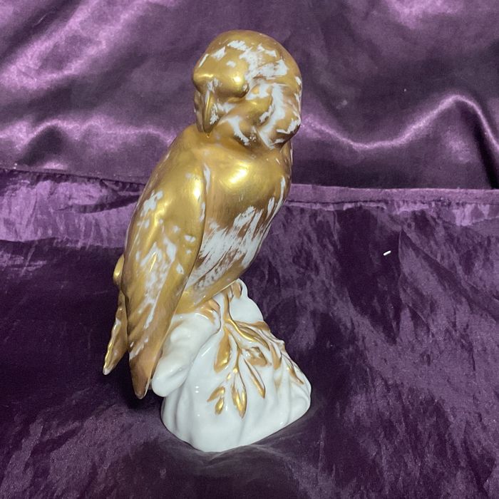 Piriquito vista alegre porcelana pintura manual 13 cm