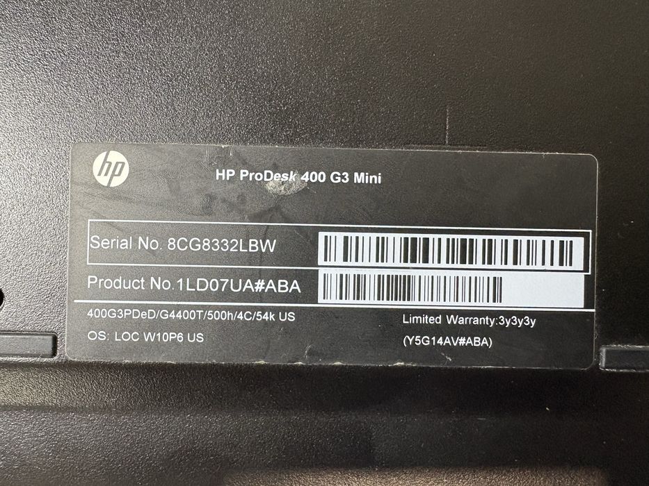 Mini komputer HP ProDesk 400 G3 Mini
