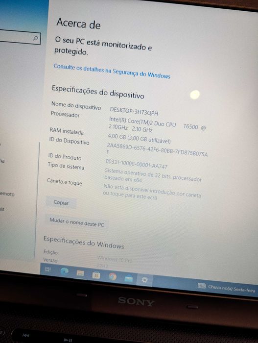 Portátil Sony VAIO VGN-CS31S