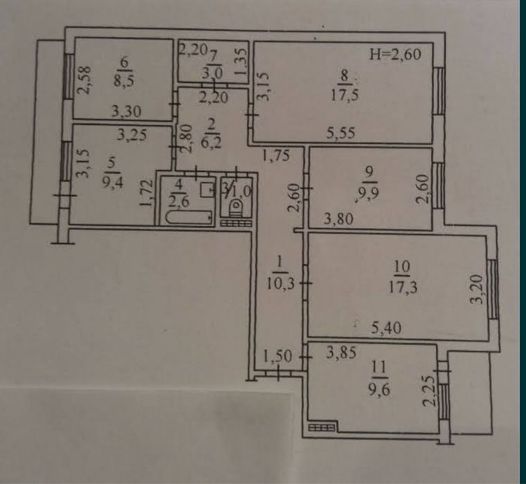 4+-rooms apartment apartment by the address st. Kulikovo pole pl Oktyabrskoy revolyutsii pl (area 105 m²) - Atlanta.ua - photo 6