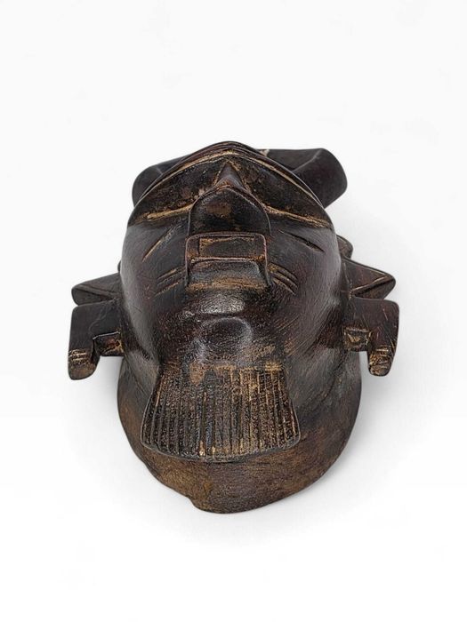 Máscara Africana Tribal Madeira – 35 cm – Esculpida à Mão