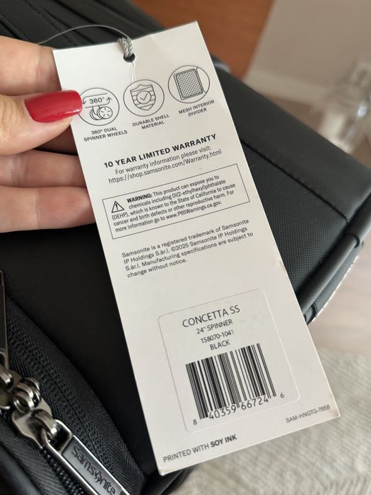 Walizka Samsonite nowa czarna oryginalna z USA