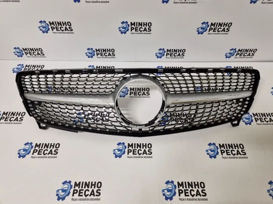 Grelha Frontal Mercedes Class A (W176) Diamond Silver Facelift
