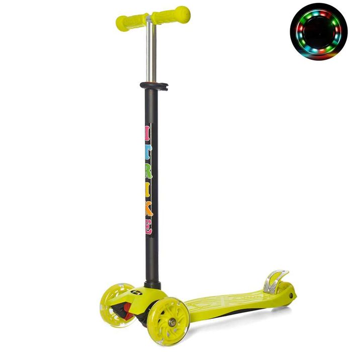 Дитячий триколісний самокат iTrike 3-003 MAXI підсвітка коліс до 50 кг