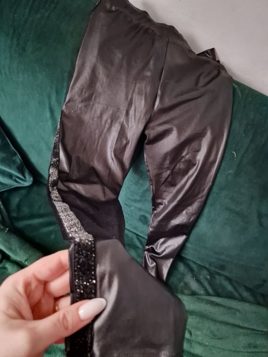 Legginsy lateksowe L