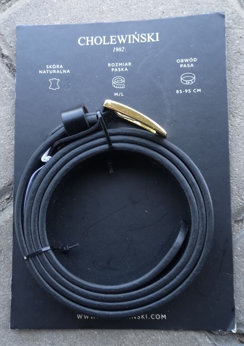 Pasek skórzany damski Cholewinski