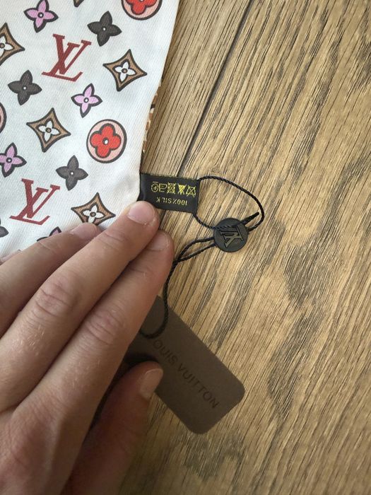 Dwustronna apaszka twilly Louis Vuitton nowa z metka 100% jedwab