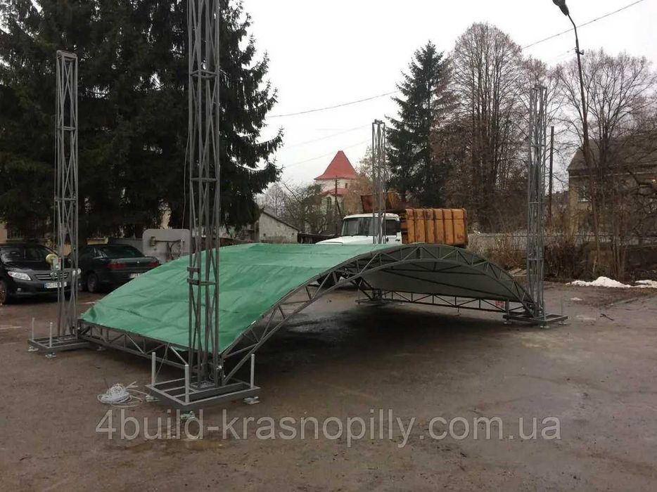 Scena, Estrada 6x8x5  + Dach + Schody