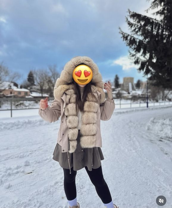 Куртка парка натуральне хутро