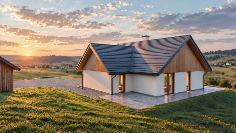 sprzedam działkę z pozwoleniem na budowę domu parterowego 120 m² - Widok 5