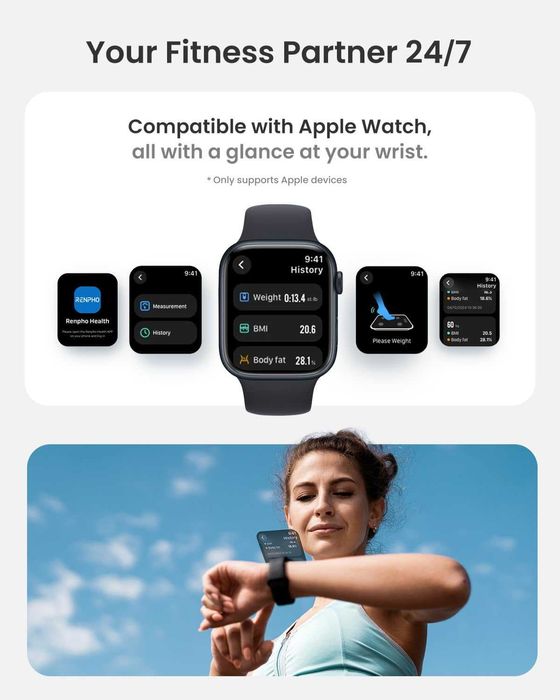 Waga Łazienkowa RENPHO ELIS 2X Smart Body Scale z Analizą Składu Ciała