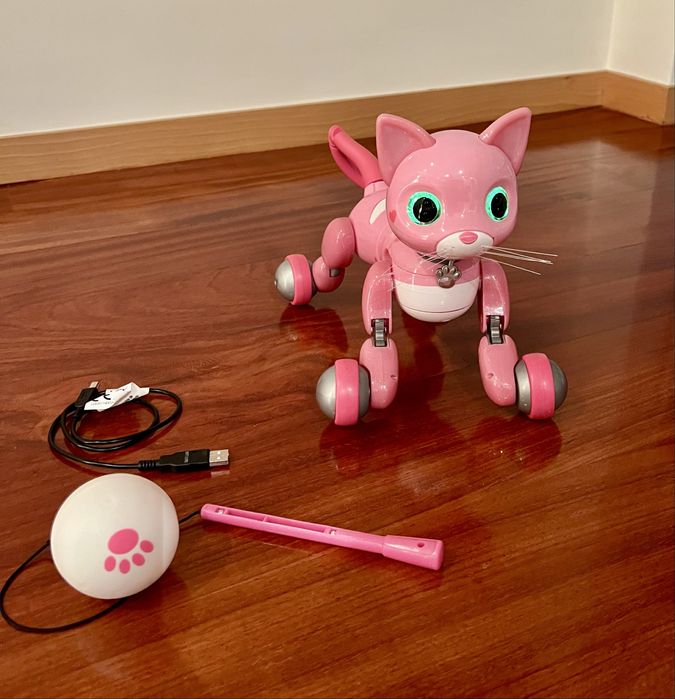 Gata Robot Pink  com carregador