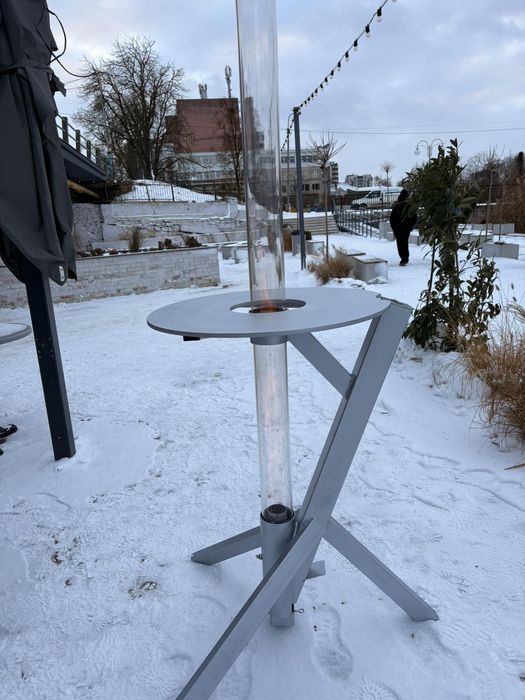 Камін на пелетах, камін вуличний, камін на терасу, колба