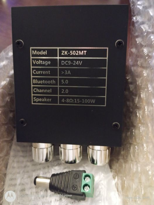 Mini wzmacniacz stereo ZK502MT