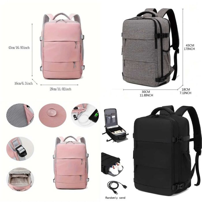 Mochilas de viagem. Diversos modelos e tamanhos. Novas.