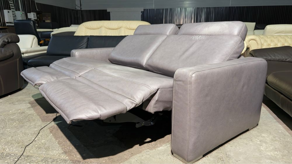 Шкіряний диван, електро реклайнер. Кожаный комплект релакс