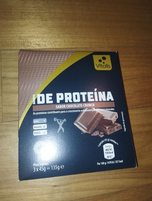 Barras de Proteína Vitalis Novas Seladas – Chocolate e Baunilha