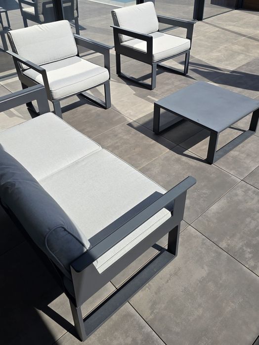 Conjunto Jardim 4 lugares aluminio