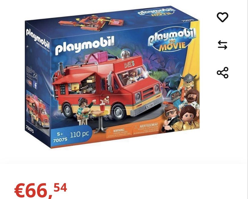 Conjunto playmobil rolote de comida posso entregar em mao