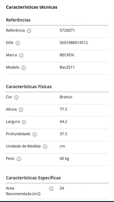 Ar condicionado portátil Becken