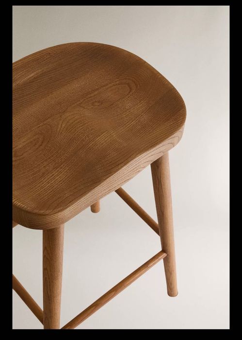 Banco alto madeira zara home