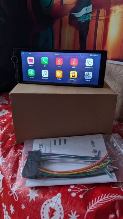Автомагнітола 1DIN 7” Wireless CarPlay / Android Auto | MP5 | Bluetoot