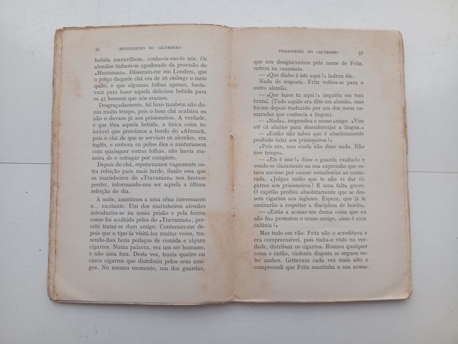 livro "Prisioneiro no Altmark"