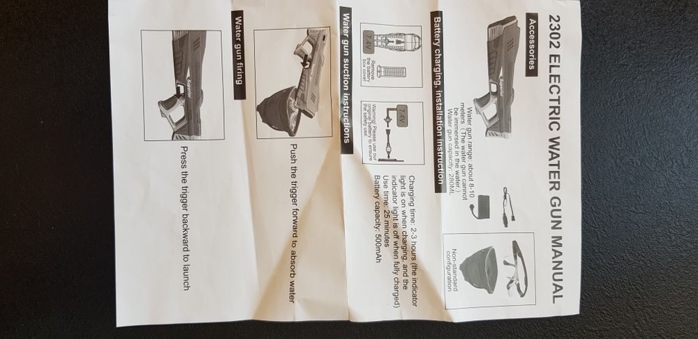 Pistolet na wode elektryczny