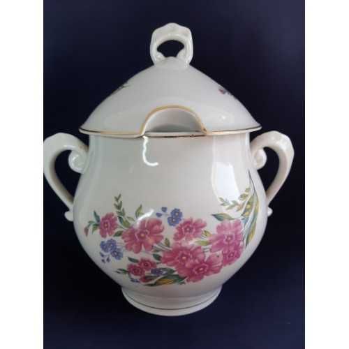 Супница фарфор Цветы Коростень