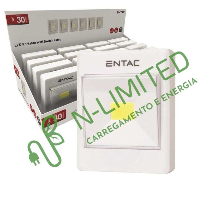 Lanterna LED 1W Portátil estilo interruptor parede