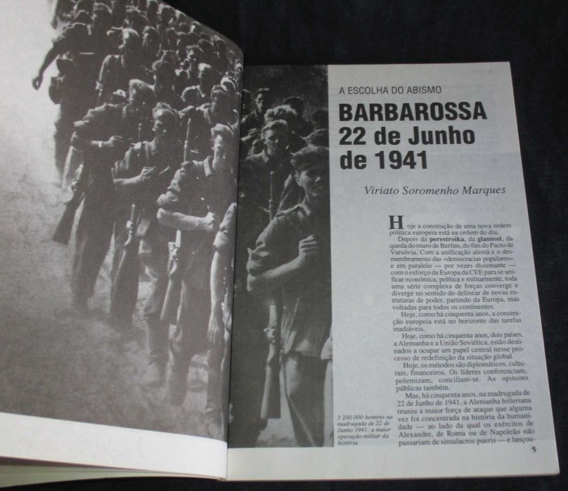Revista História Nº 142 Julho de 1991 Há 50 Anos Operação Barbarossa
