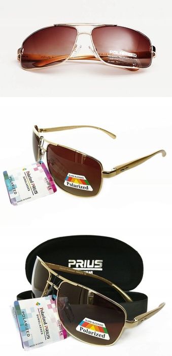 okulary męskie polaryzacyjne aviator fleks etui