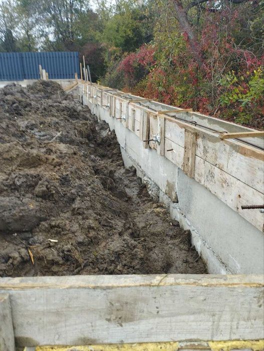 Заливка фундаменту, бетонні роботи під ключ, фундамент