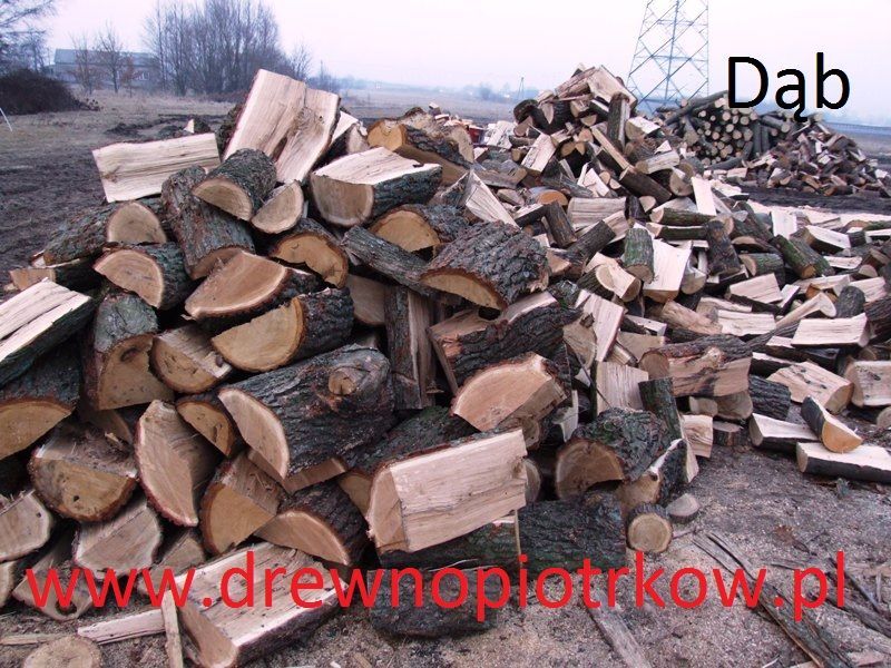 DĄB, Dąb czerwony, Drewno Kominkowe, do pieca, Opałowe,  - Łódzkie