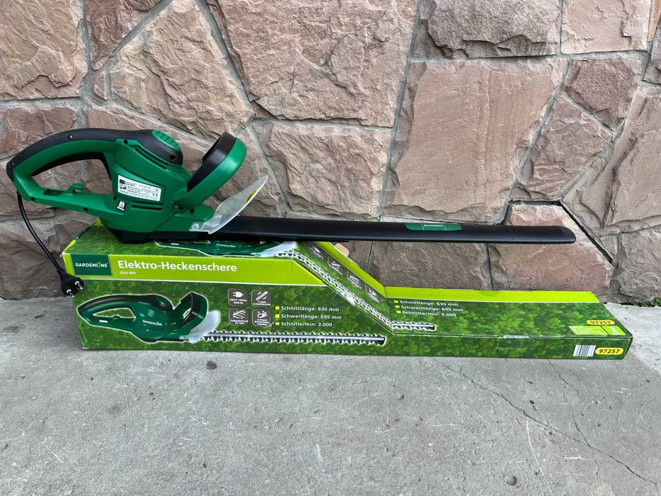 Кущоріз GardenLine мережевий новий довжина леза 63см двигун 600Вт