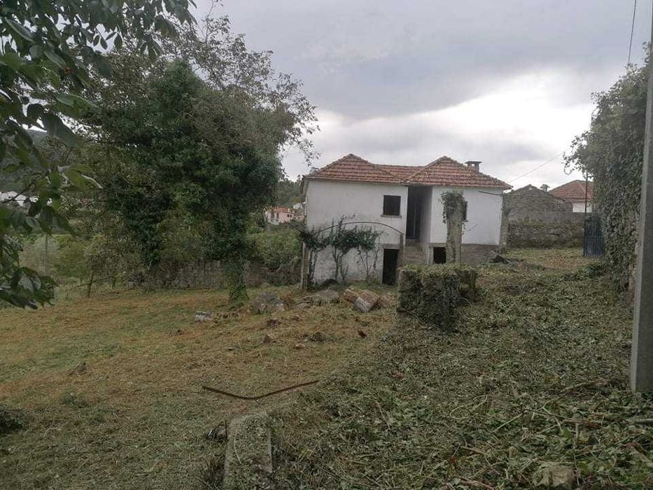 Quinta 2500 m2 em Paços Vilharigues (Vouzela, Viseu) para venda com 1 casa principal e 1 casa secundária, e uma adega centenária