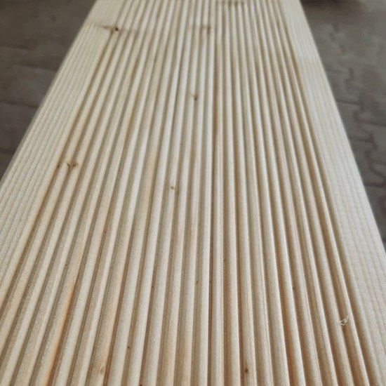 Deska tarasowa Modrzewiowa,Sosnowa 140x29mm AB