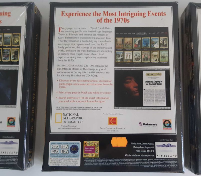 3 Caixas Novas National Geographic 11 CD-Rom Interactivos Orginais