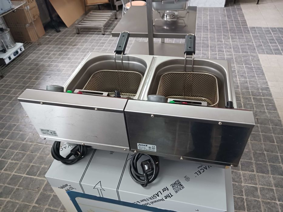 ACM1661 - Fritadeira Elétrica Dupla Junex 2x7L - SEMI-NOVA
