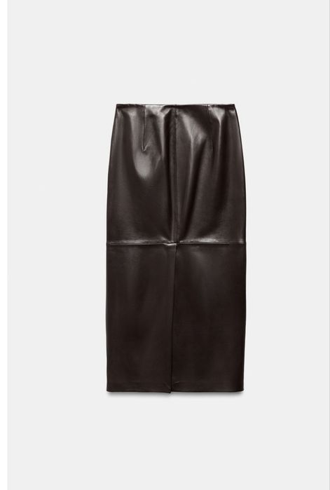 Спідниця Zara з натуральної шкіри S; L