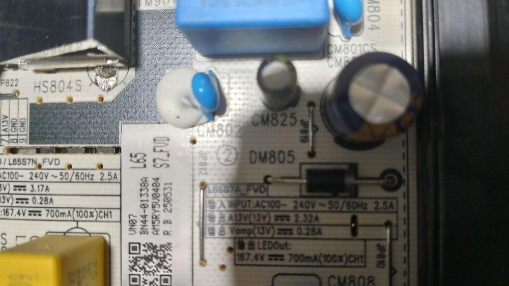 Fonte de alimentação e mainboard Samsung tq65qef