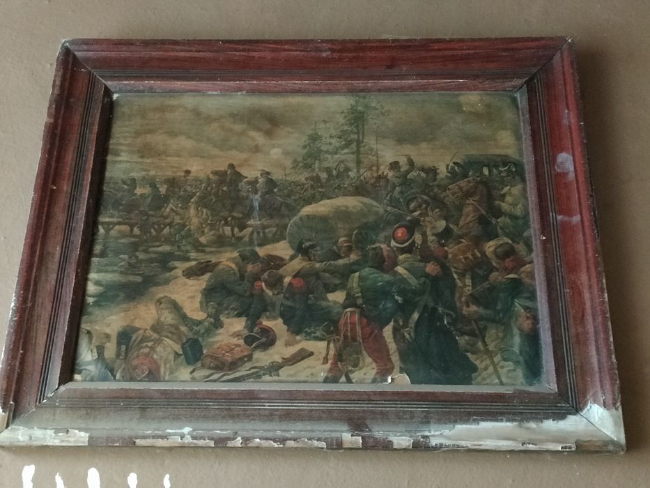 Stary obraz inwazja Napoleona na Rosję